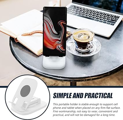 Luxury 360 Degree EROLIFIN Metal Folding Mobile Phone Stand Tabletop Desktop Phone Bracket Home Bracket Cell Phone Stand Holder