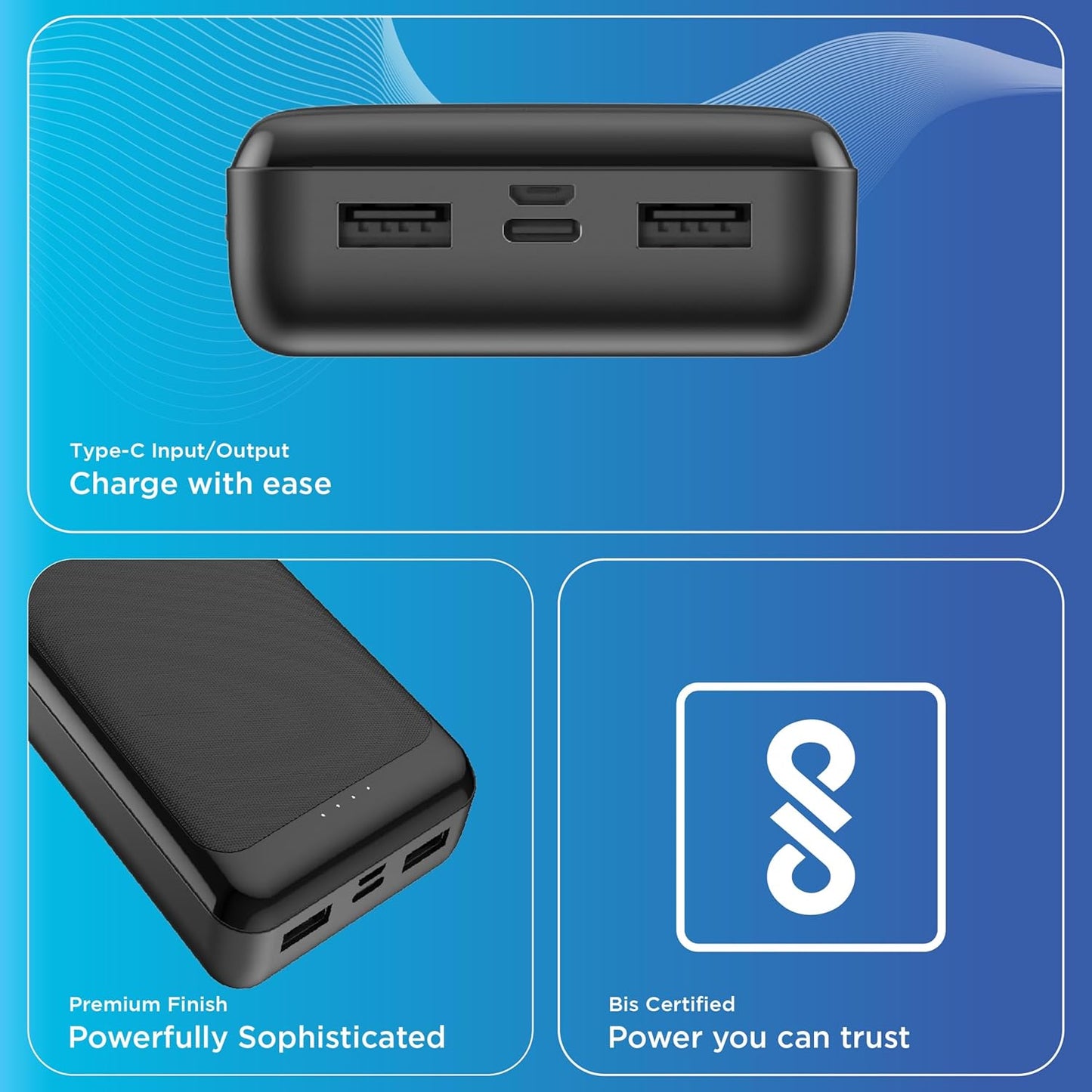 Hearhype Core Power Bank 10000mah, 22.5W Fast Charging Power Bank