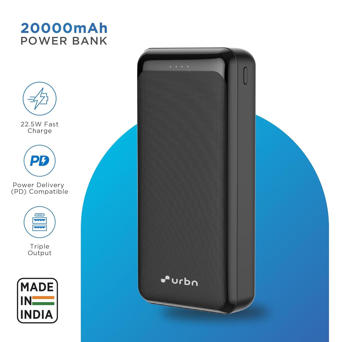 Hearhype Core Power Bank 10000mah, 22.5W Fast Charging Power Bank